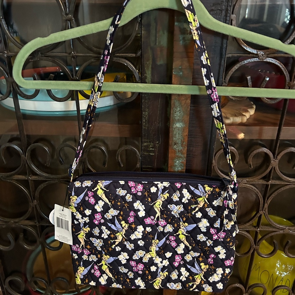 Vera Bradley Disney Tinkerbell Large Hipster Shoulder Bag